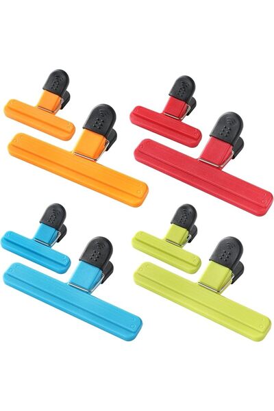 hammerbohrer 8PCS Chip Bag Clips, HIA Stylish Wide Open Bag Clips for Food St...