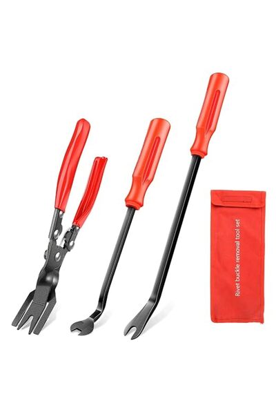 GOOACC 3 Pcs Clip Pliers Set & Fastener Remover - Auto Upholstery Combo Repai...