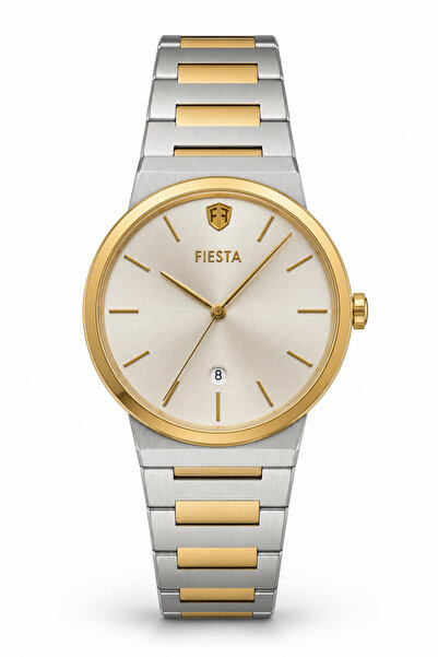 Fiesta Men's Calendar Analog Metal Cord Wristwatch 2 Years Warranty