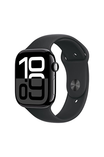 Apple Ρολόι Watch Series 10 (2024) LTE 46mm Μαύρο Αλουμίνιο με Αθλητικό Λουρά...