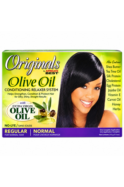 AFRICAN Africa's best organics olive oil conditioning relaxer system no lye r...