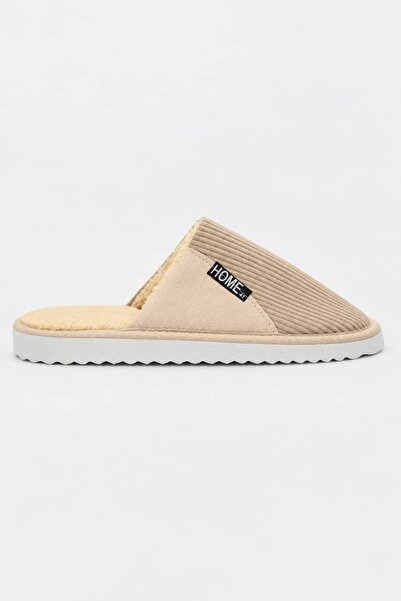 Ayakkabı Consept Men's Winter House Slippers Plush Insole Corduroy Comfortabl...