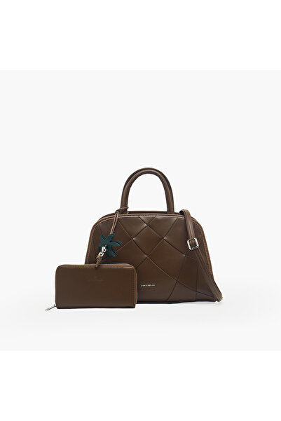 Chrisbella Quilted Tote Bag with Zip Around Wallet