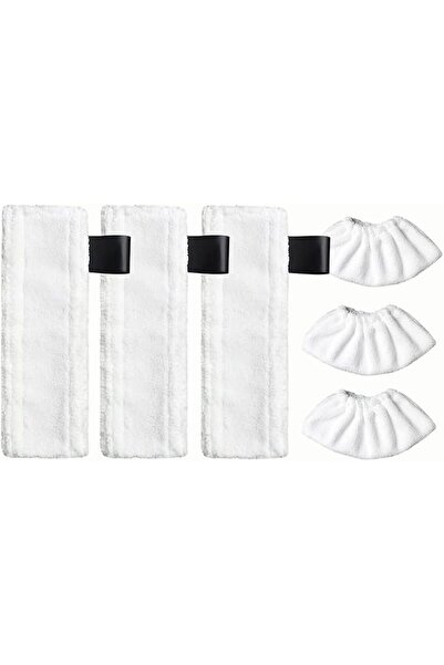 Cranviech 6 Pcs Steam Mop Replacement Pads Compatible for Karcher SC Steam Cl...