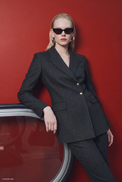 Sateen Classic Jacket - Anthracite
