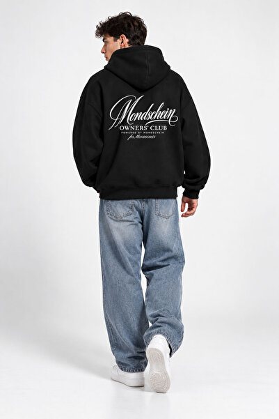Ciel Lune Unisex Γυναικεία και Ανδρικά Φούτερ με κουκούλα Owners Club με στάμ...