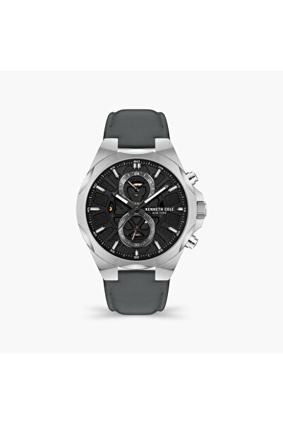 Kenneth Cole Modern Dress Sport Leather Strap Multifunction Watch for Men | K...