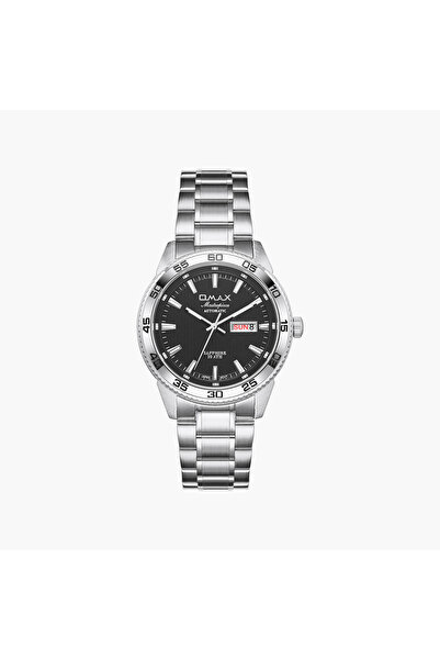 Omax Men's Automatic Round 40 MM Butterfly Buckle Watch | OSA013P26I