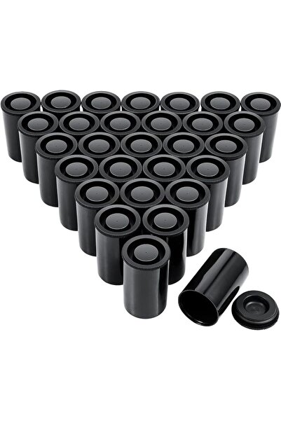 EXCEFORE Plastic Film Canister Holders, Empty 35mm Camera Reel Containers wit...