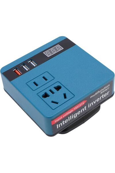 Asixxsix Car Power Inverter, 18V-21V DC to 220V AC Car Inverter with Voltage ...