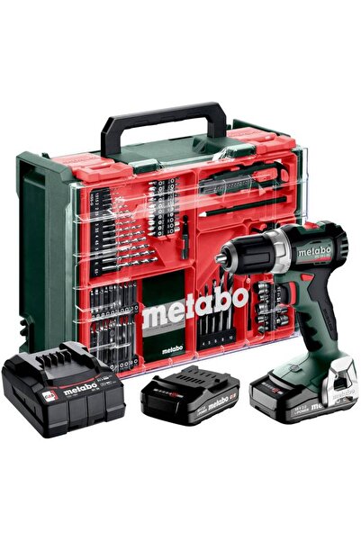Metabo BS 18 L BL Set 613155710 akülü matkap/tornavida 18 V 2 Ah Li-Ion dahil...