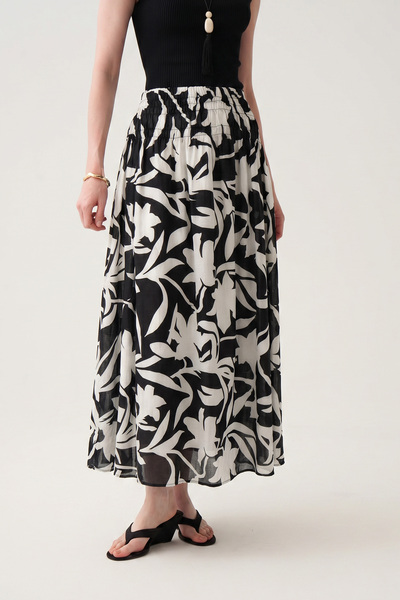 ALLDAY Gipe detailed embroidered skirt
