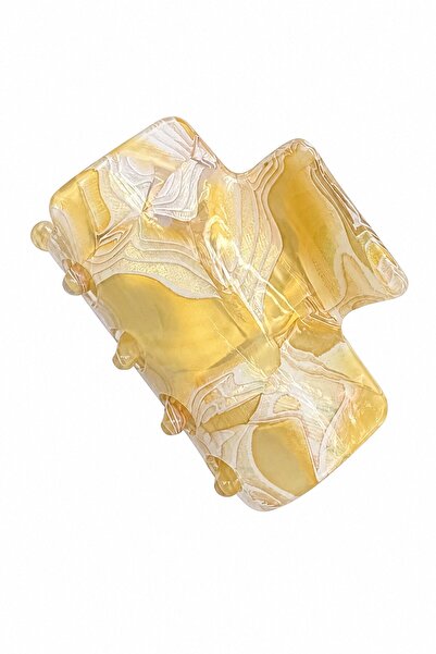 nesdesignn Patterned Rectangular Latch Buckle — Yellow