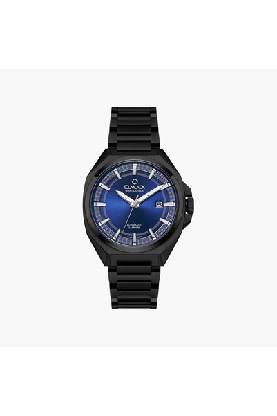 Omax Men's Automatic Round 40 MM Butterfly Buckle Watch | OACZ002M42I