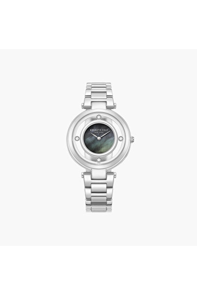 Kenneth Cole Modern Classic-Transparency Stainless Steel Bracelet Analog Watc...