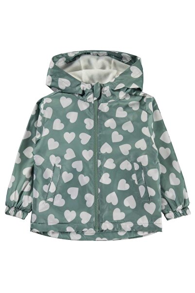 Civil Girls Civil Girl's Heart Patterned Raincoat |   Jessica Long Sleeve Hoo...