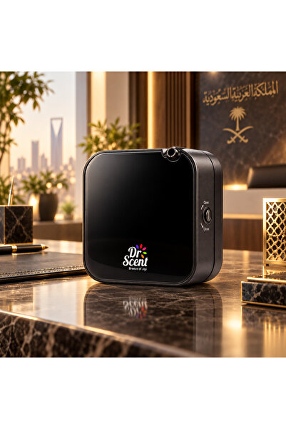 DR SCENT د. سنت جهاز تعطير ميني، أسود | جهاز تعطير وفواحة عطرية
