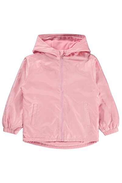 Civil Girls Civil Girls' Fleece Lined Plain Raincoat |   Micro Long Sleeve Ho...