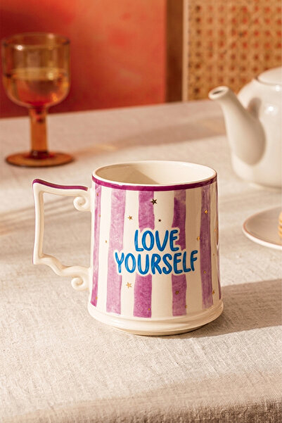 Kitchen Life Love Yourself Porselen Kahve Çay Kupası 250 ml