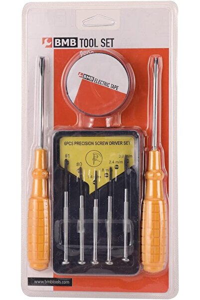 Bmb Tools Set with Elctric Tape 9 Pieces | Small Screwdriver Set with 9 Diffe...
