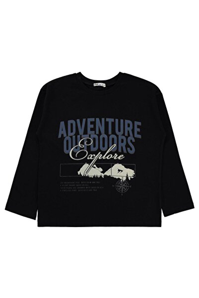 Civil Boys Φούτερ με στάμπα Adventure για αγόρια Km |   Μακρυμάνικο Μπλουζάκι...