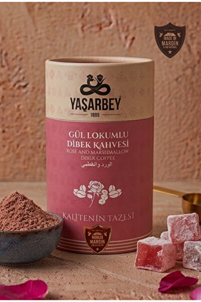 Yaşarbey Dibek Coffee 400 Gr Local Special Blend Mardin Dibek Coffee with Ros...