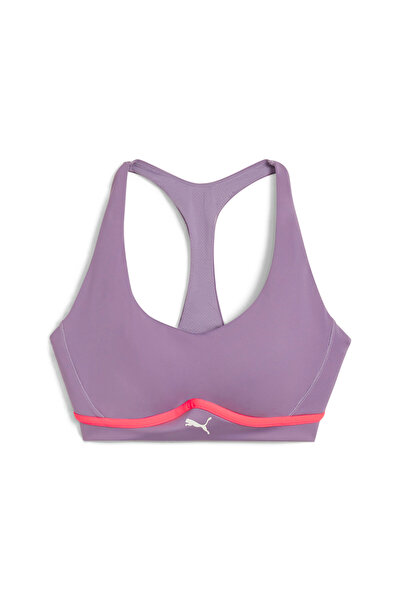 Puma Women Brand Logo Padded Sports Bra, Pale Purple