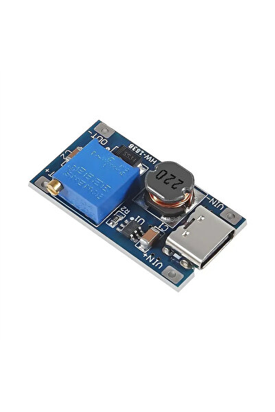 robodünya MT3608 Type-C DC-DC Ayarlanabilir Voltaj Yükseltici Modül – 2A Step...