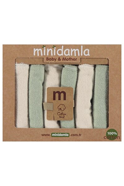 Minidamla 6-Pack Mouth Wipes - Green