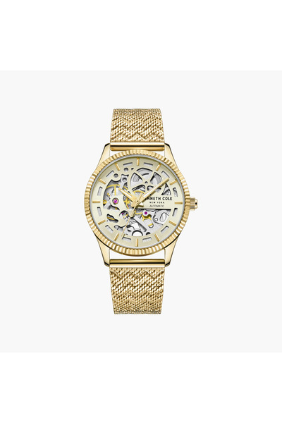 Kenneth Cole Gold Plated Stainless Steel Bracelet Automatic Watch for Women |...