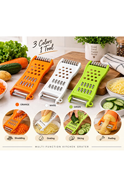 N.zone Multi-Functional Vegetable Grater and Peeler *3-Piece Set* for Cutting...