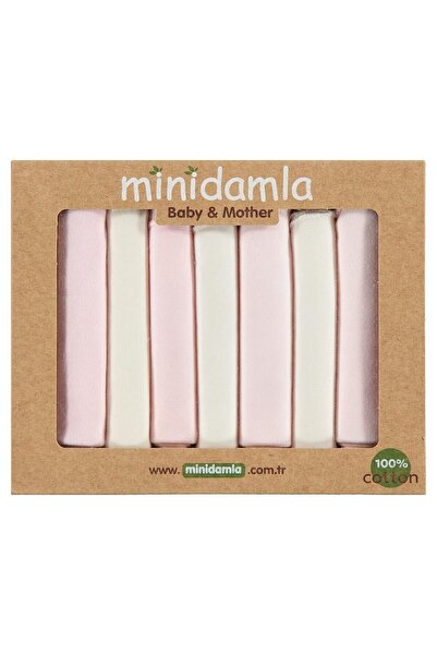 Minidamla 7-Pack Mouth Wipes - Pink