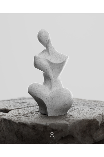 Anne Dokunuşu, Modern, Minimalist, Ev ve Ofis Masa Dekorasyonu, Hediyelik, Sanat Eseri, 8x15x5cm
