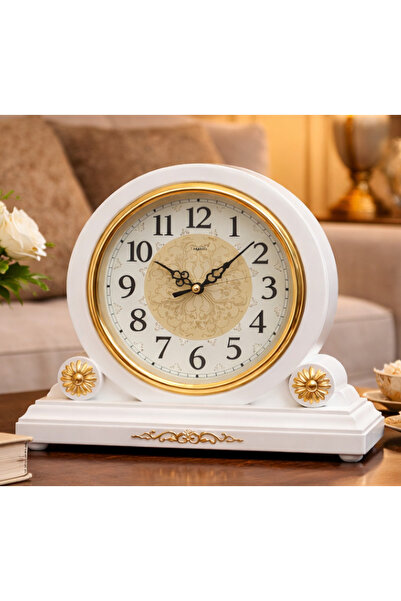 odjas Ceas de masa decorativ – design elegant vintage 26 x 35 cm ALB