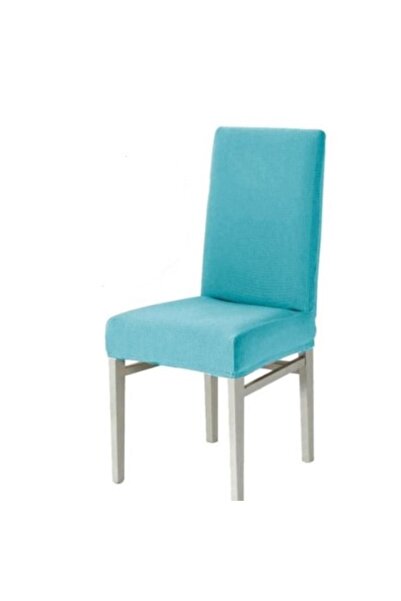 odjas Set de 6 huse universale elastice pentru scaune, albastru deschis