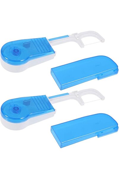 SYOSI 2 Pcs Dental Floss Holder with 2pcs 30 Meters Dental Floss Dental Floss...