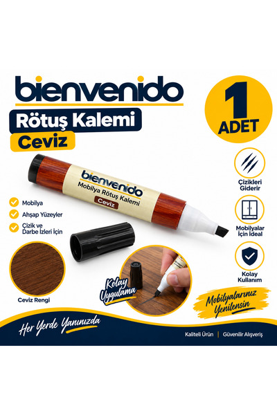 Bienvenido Mobilya Rötuş Kalemi Ahşap Masa Sehpa Dolap Kalemi Çizik Giderici ...
