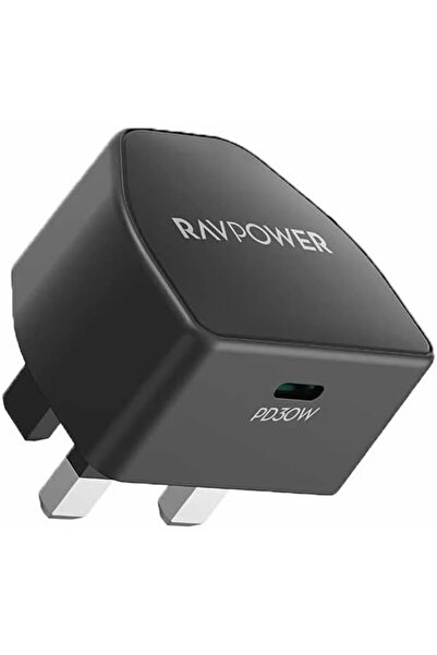 RavPower 30W GaN Type-C Port Wall Charger, Black