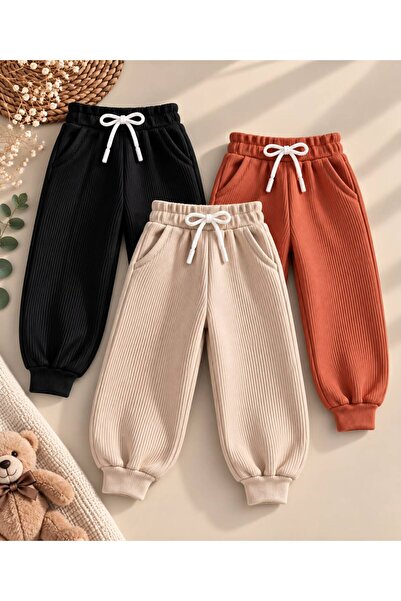 Selvora ✨ 3’lü Unisex Mevsimlik Eşofman Altı Seti