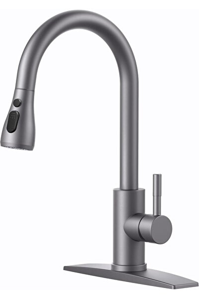 FORIOUS Kitchen Faucets with Pull Down Sprayer, High Arc Single Handle Classi...