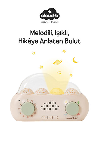Cloud-B Senkronize Işık Projeksiyonlu Hikaye Anlatıcı Uyku Arkadaşı 22,5x5,5x...