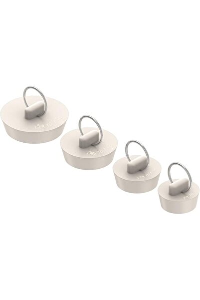 ASKIND Bathtub Drain Stoppers, 4 Pieces Rubber Sink Stopper Set Bath Tub Plug...