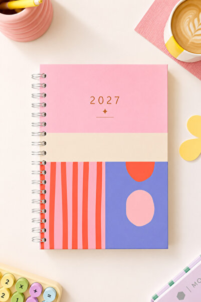 Lizy 2027 Günlük Spiralli Ajanda – 17x24 cm, Kuşe Kapak | 8 Farklı Tasarım