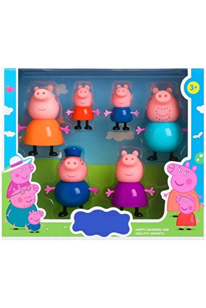 Peppa Pig Store Family Toy Set of 6 for Kids - Piggy Family, Daddy Pig, Mummy...
