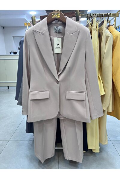 Vuntal BUTİK Blazer Takım Elbise Tek Düğme Ceket Pantolon