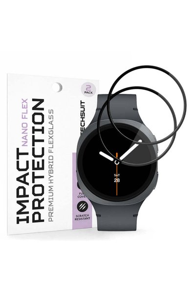 Techsuit Folie de protecție pentru Samsung Galaxy Watch8 40mm, - negru
