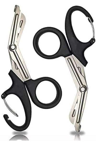 Sixyear Chefkit 2 Pack 7.5" Trauma Shears With Carabiner-Titanium Coated Band...