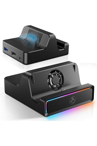 NALACAL قاعدة توصيل لجهاز سويتش 2، محطة إرساء محمولة مع محول HDMI بدقة 4K@60H...