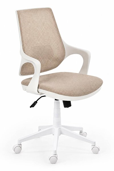 YENİLİK RÜZGARI Ergonomik Fileli Ofis Çalışma Koltuğu Beyaz Gövde – Bel Deste...