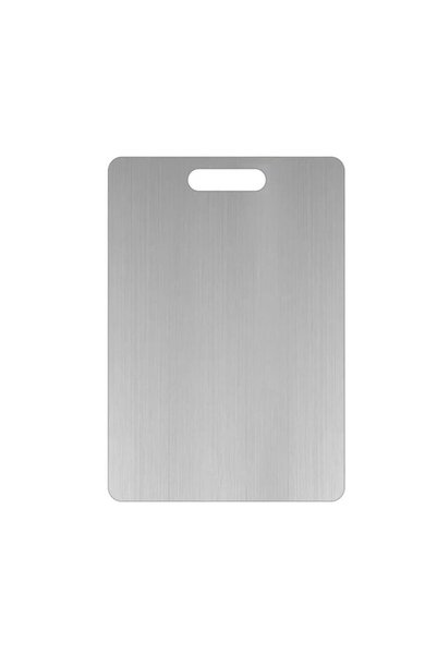 MOSTAFA High-Quality Stainless Steel 304 Material Mini Size Food Cutting Board with Handle Hole